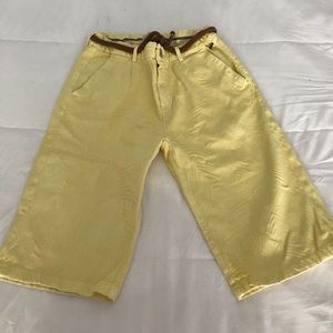 Boys ZARA yellow Bermuda Shorts size 11 / 12