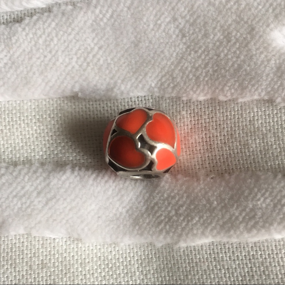 ❤️Retired Authentic Pandora Red Hot Love Charm ❤️