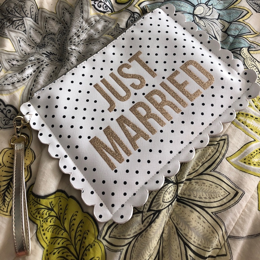 JUST MARRIED clutch