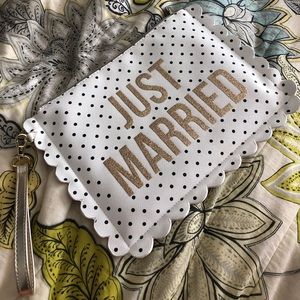 JUST MARRIED clutch