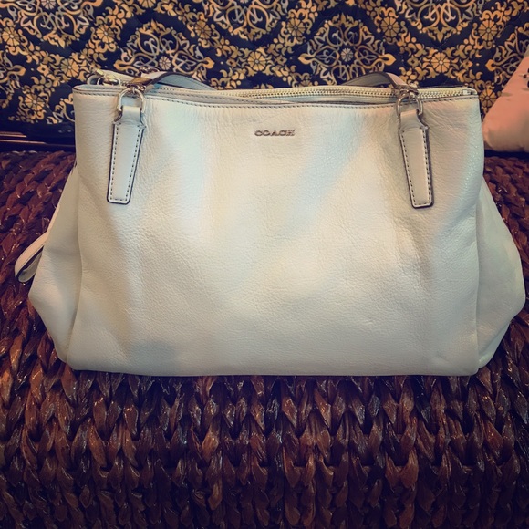 COACH Madison Cafe Carryall in Silver Sea Mist - Picture 1 of 5