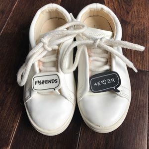 Zara little girls "friends forever" Sneakers white