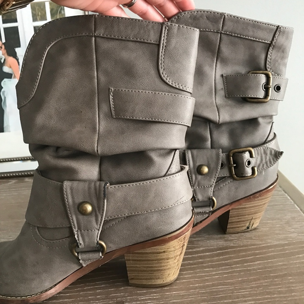 Gray Booties