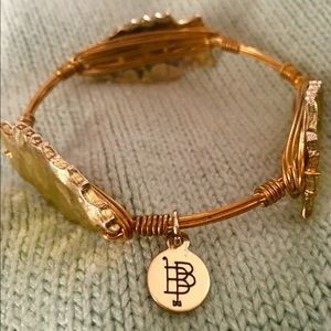 "Bourbon & Bowties" Gold arrowhead bangle