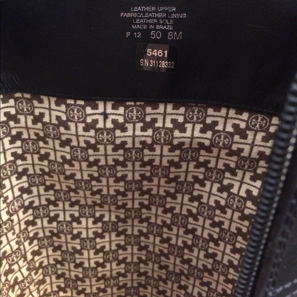 Fabulous Winter Leather TORY BURCH Boots Size 8 - Picture 4 of 6