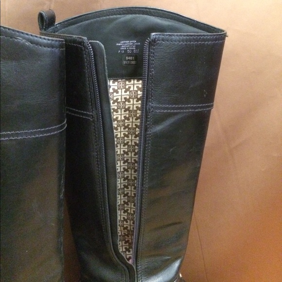 Fabulous Winter Leather TORY BURCH Boots Size 8 - Picture 5 of 6