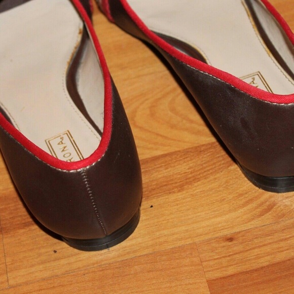 Merona brown peep toe flats sz 6.5 - Picture 4 of 5