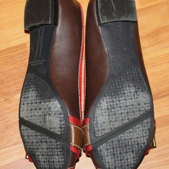 Merona brown peep toe flats sz 6.5 - Picture 5 of 5