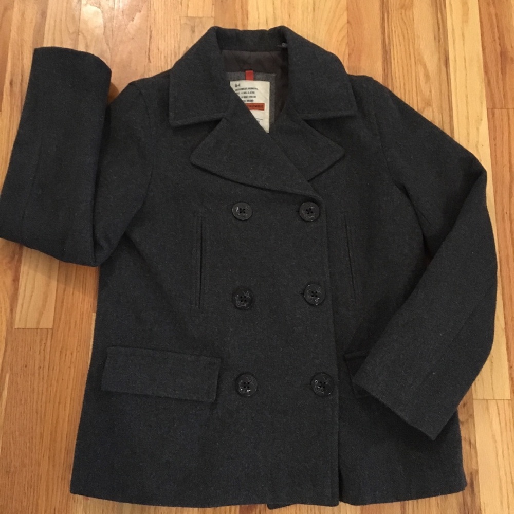 Abercrombie & Fitch Charcoal Peacoat