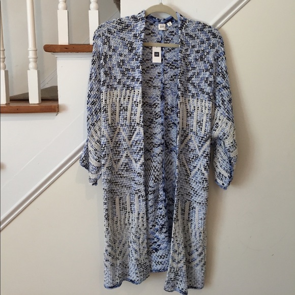 🌟GAP blue knit cardigan 💙 - Picture 3 of 8
