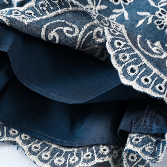 RESTOCKING! 'Bridgette' Embroidered Romper - Picture 5 of 8