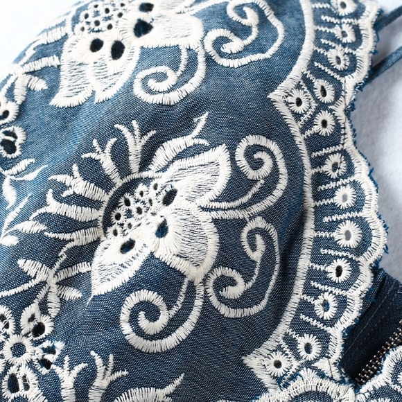 RESTOCKING! 'Bridgette' Embroidered Romper - Picture 3 of 8