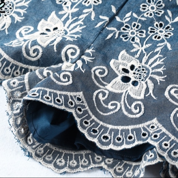 RESTOCKING! 'Bridgette' Embroidered Romper - Picture 4 of 8