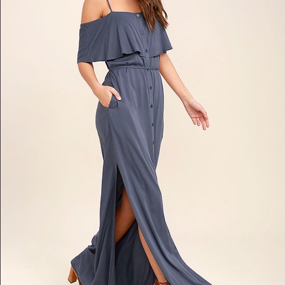 Lulus Dresses & Skirts - Off the shoulder maxi dress