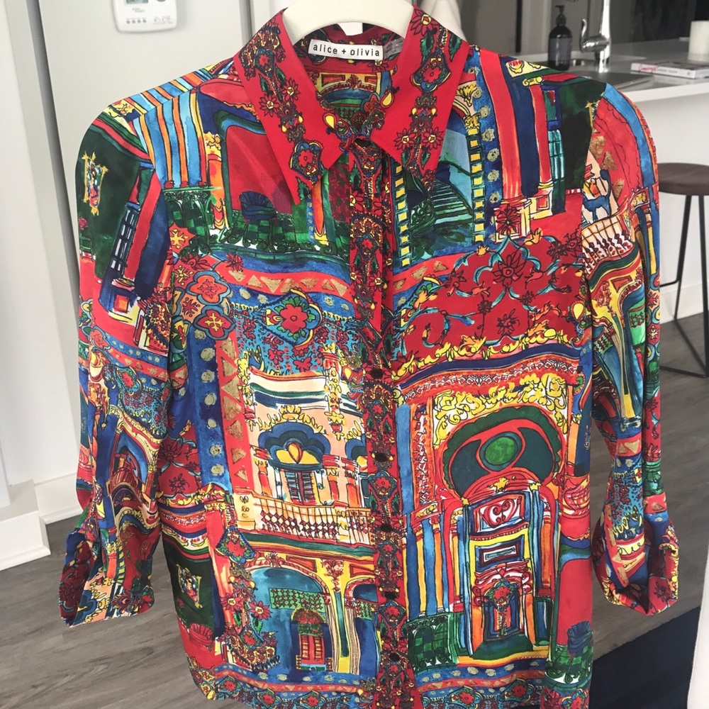 Alice & Olivia Silk Blouse