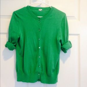J. Crew Kelly Green Clare Cardigan