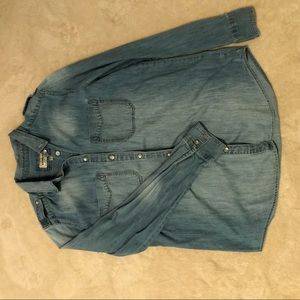 Chambray button up top