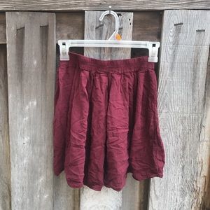 Brandy Melville maroon heather skirt