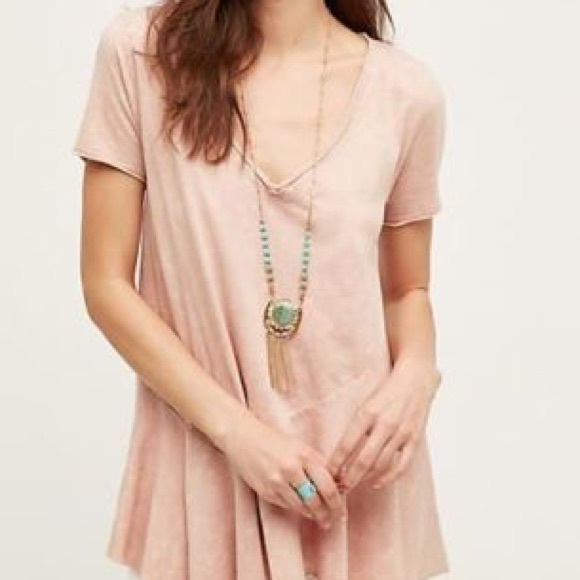 Anthropologie Tops - Anthropologie Eri + Ali Blush Peplum Tee M NWT