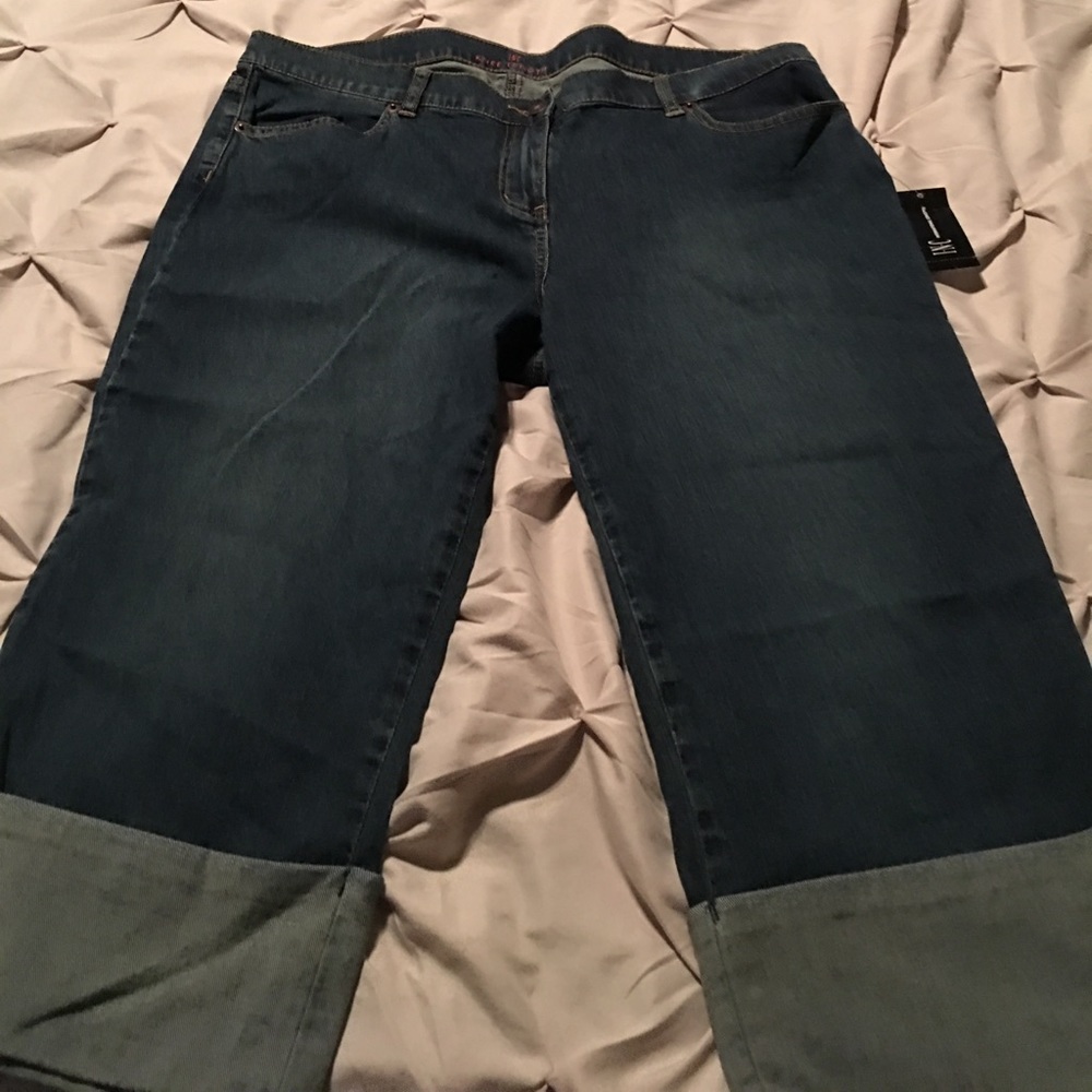 INC knee length Jean new with tags size 14!!