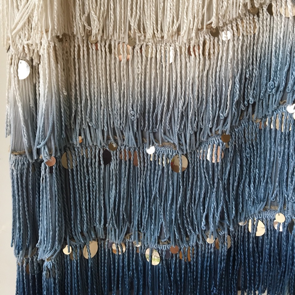 1920's flapper style Elizabetta Silk Fringe Dress - Picture 2 of 4