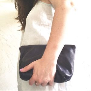 Baggu Leather Clutch