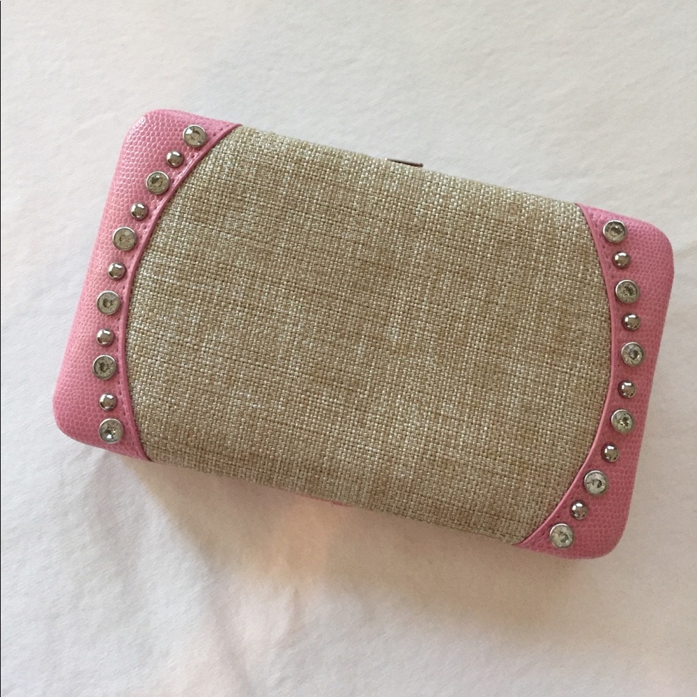 Small pink clutch/wallet
