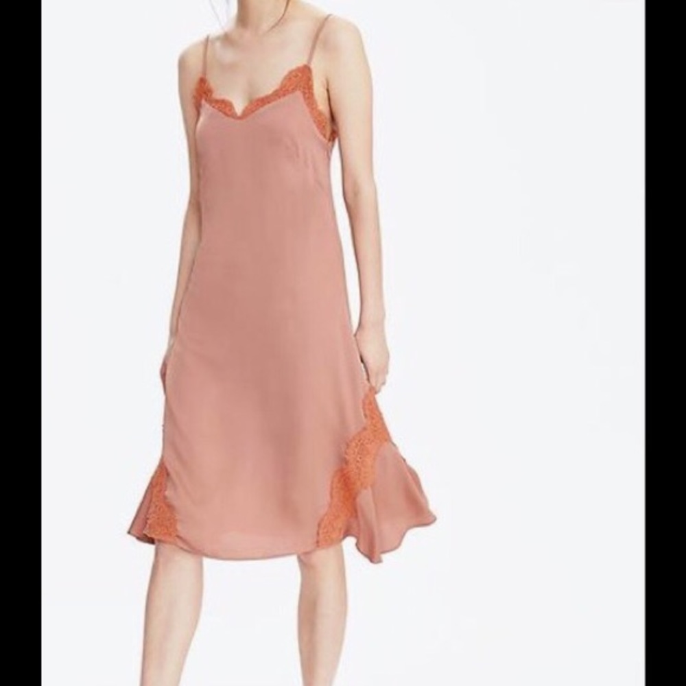 Banana Republic Strappy Slip Dress in Blush-- NWT
