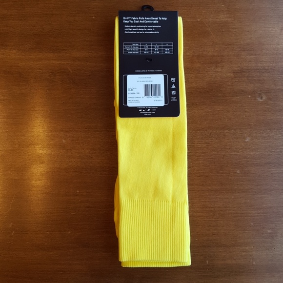Nike Underwear & Socks Nike Bright Yellow Soccer Socks Poshmark