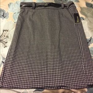 NWT George houndstooth pencil skirt
