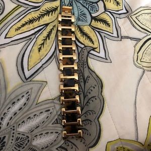 J. Crew Tortise and Gold link bracelet