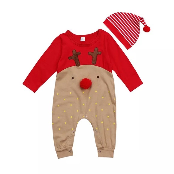 1 Left! 🎄HP!🎄Reindeer Onesie & Hat 🎄 - Picture 2 of 6