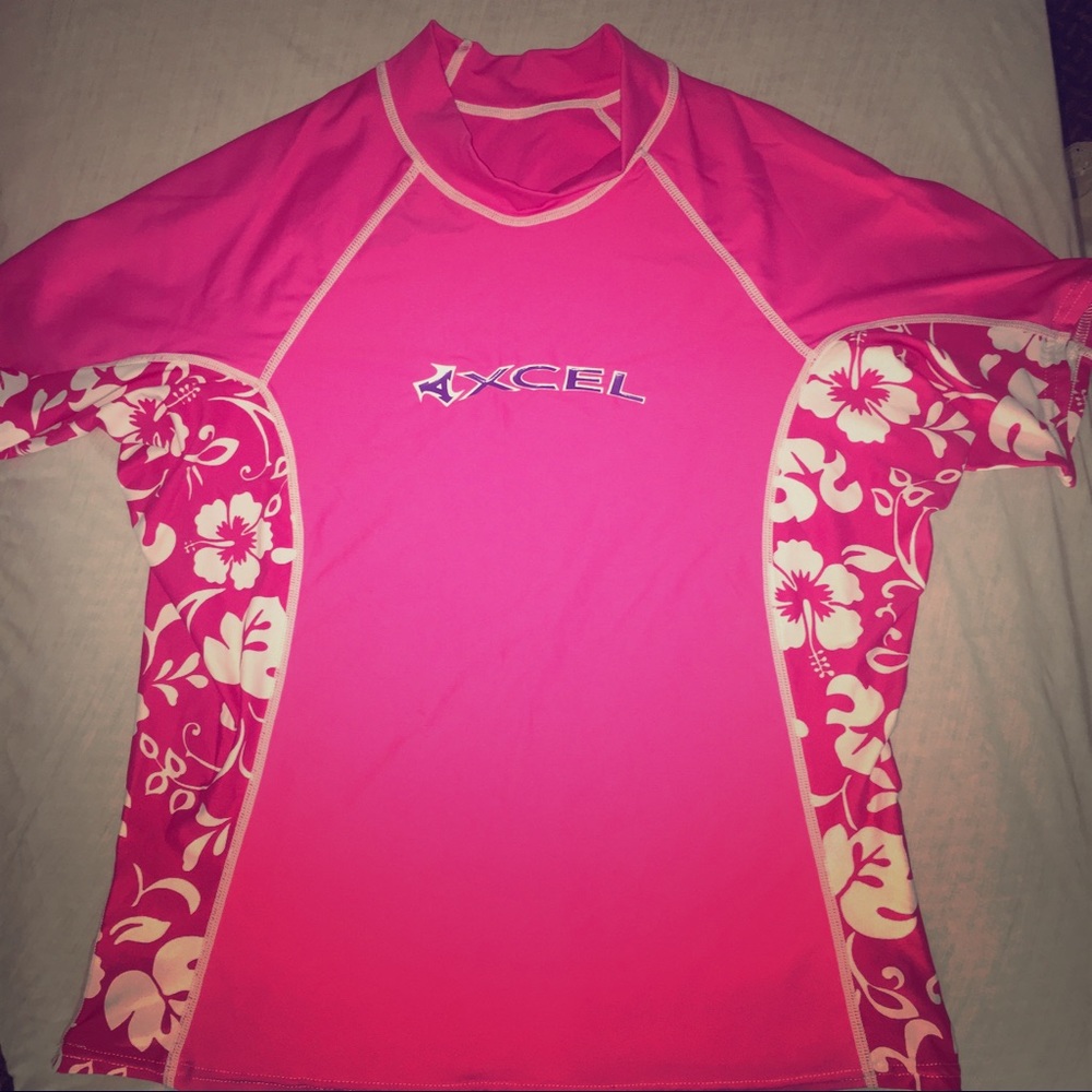 Axcel Hot Pink Rash Guard