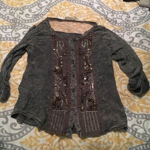 Beaded Button Up