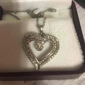 Diamond heart necklace