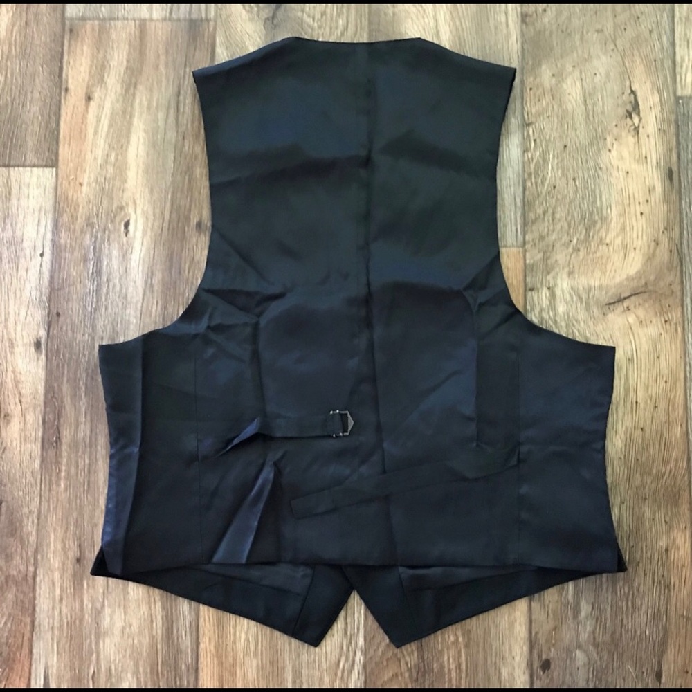 Ralph Lauren black wool vest 42