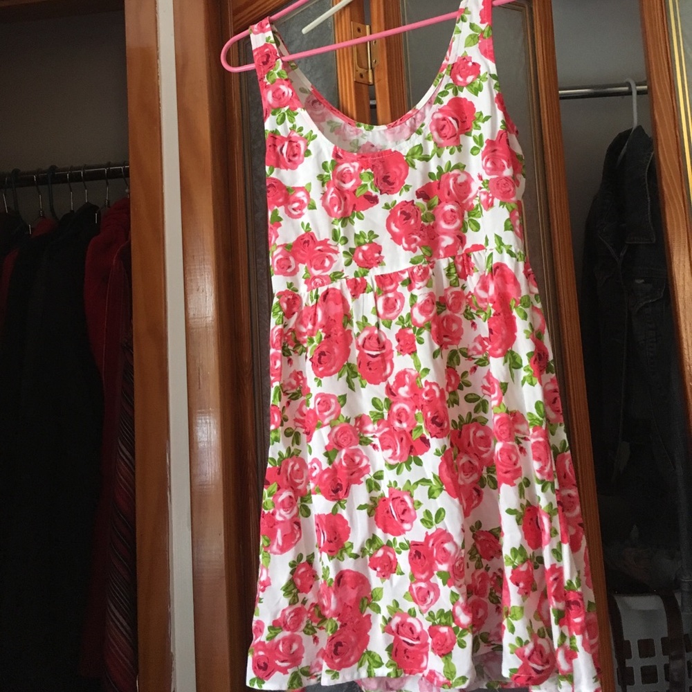 Rose Print Dress