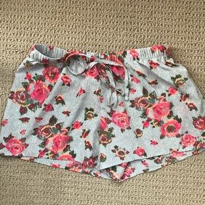 Floral lounge shorts