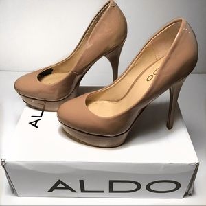 Aldo Monier Tan Platform Pump Heels