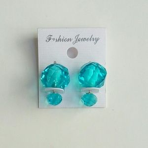 Double Multi-faceted Ball Stud Earrings