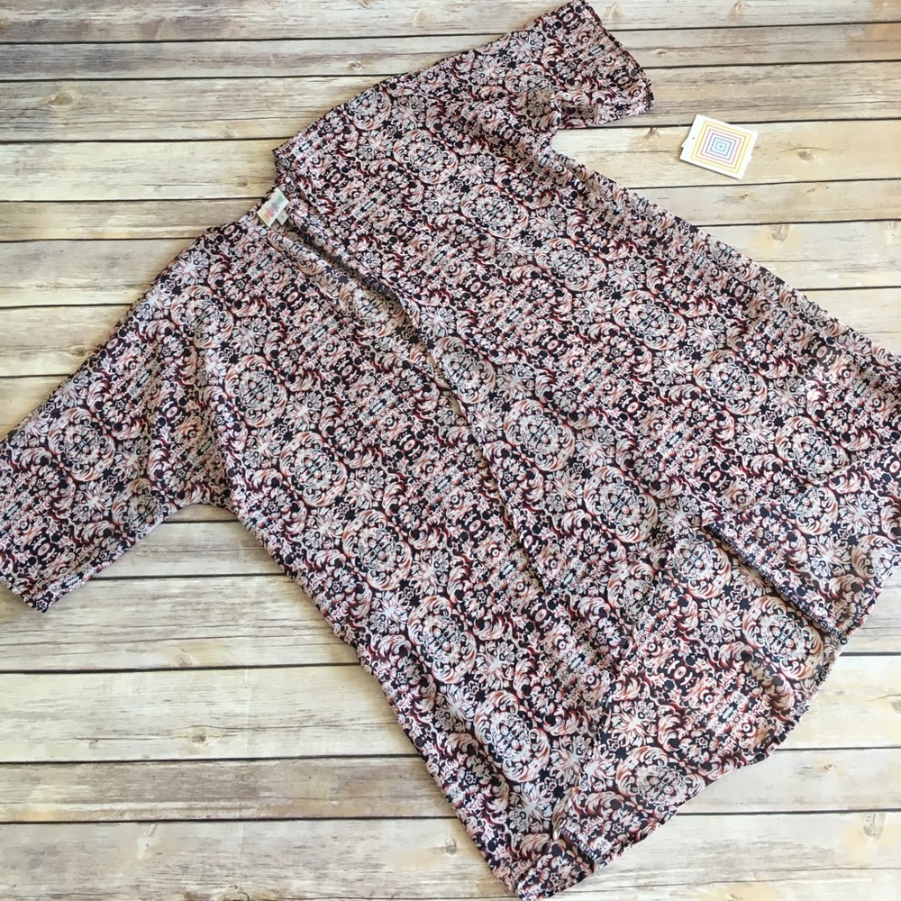 Lularoe Bianka - size 3 (large) NWT - red & black