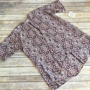 Lularoe Bianka - size 3 (large) NWT - red & black