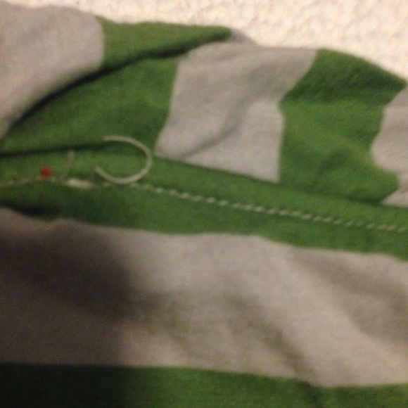 Anthro Cartonnier green / gray striped top - Picture 7 of 7