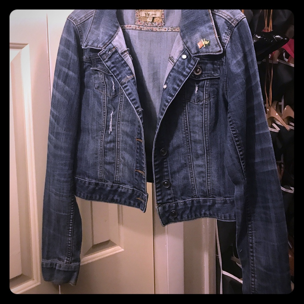 Crop jean jacket