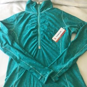 NWT dryfit quarter-zip long sleeve workout top