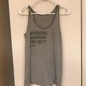 Green under armor/ Wounded Warriors tank top USA
