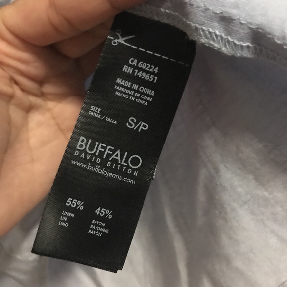 Small blue white striped ruffle shirt - Picture 3 of 3