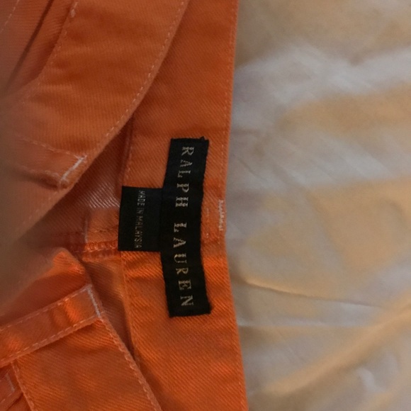Ralph Lauren Size 0 orange pants. - Picture 1 of 4