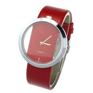 New women watch leather quartz analog accessories