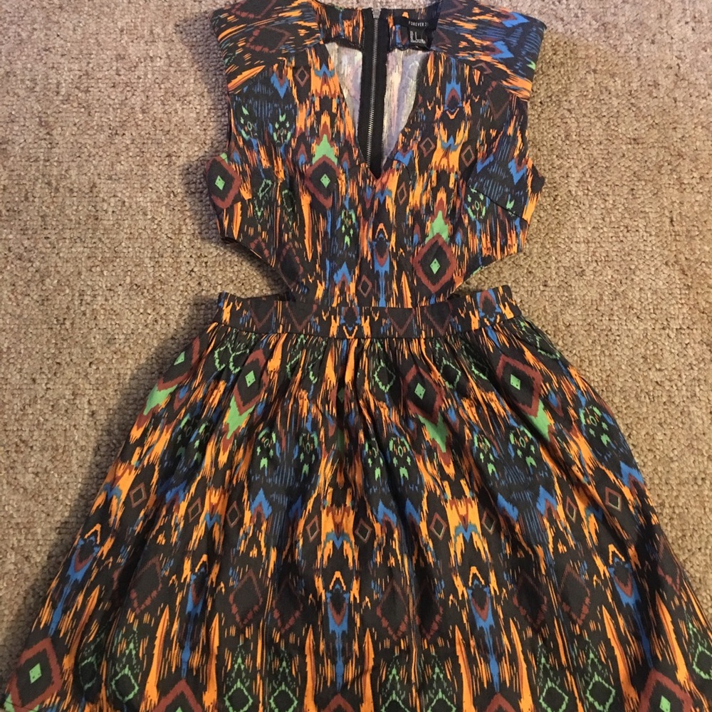 Aztec print dress